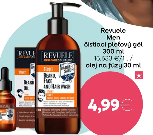 Revuele Men čistiaci pleťový gél