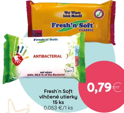 Fresh'n Soft vlhčené utierky