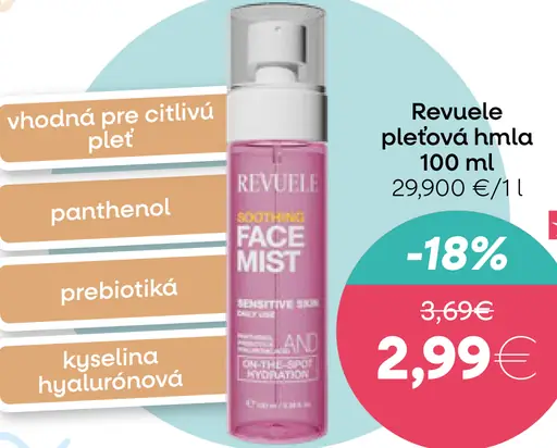 Revuele pleťová hmla