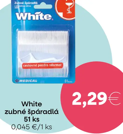 White zubné špáradlá