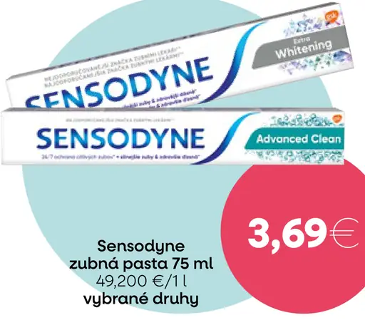 Sensodyne zubná pasta