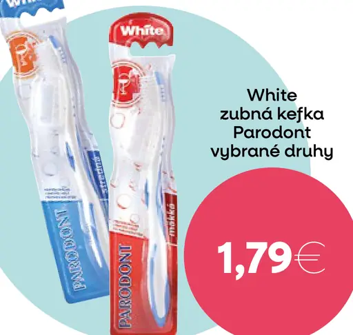 White zubná kefka Parodont