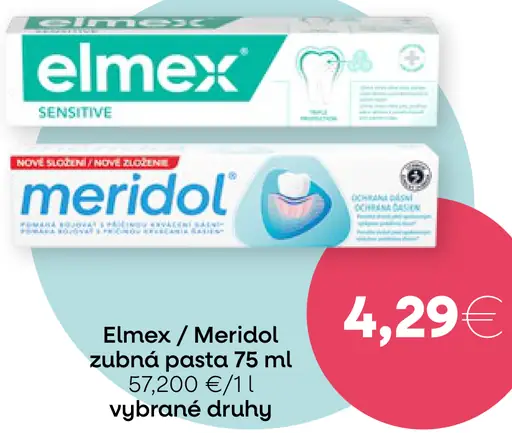 Elmex / Meridol zubná pasta