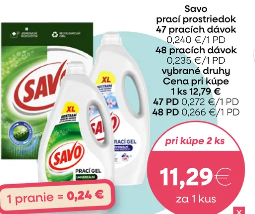 Savo prací prostriedok