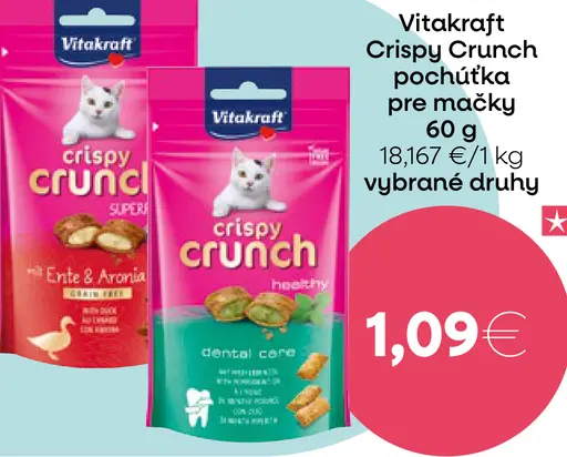 Vitakraft Crispy Crunch maškrty pre mačky