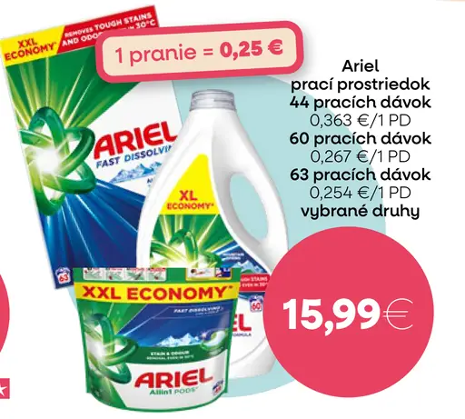 Ariel prací prostriedok