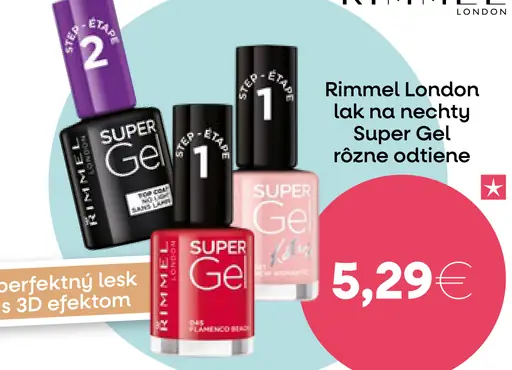 Rimmel London lak na nechty Super Gel