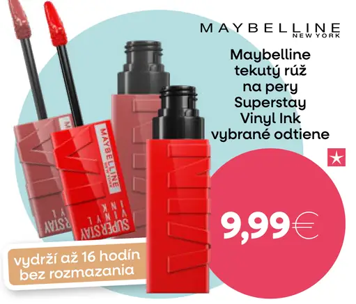 Maybelline tekutý rúž na pery Vinyl Ink