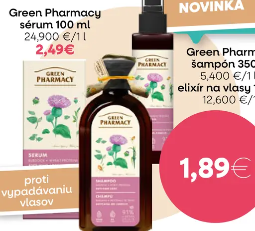 Green Pharmacy Šampón na vlasy a elixír na vlasy