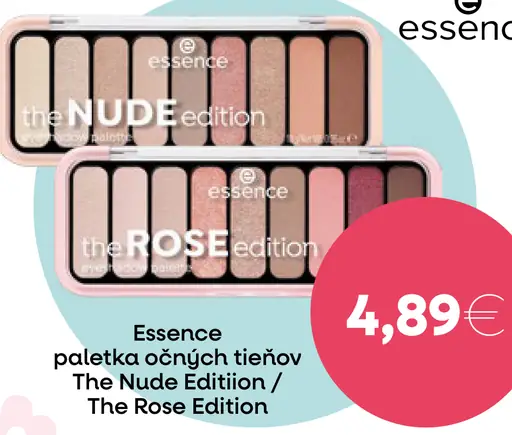 Essence paletka očných tieňov The Nude Edition / The Rose Edition