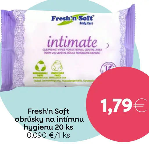 Fresh’n Soft obrúsky na intímnu hygienu