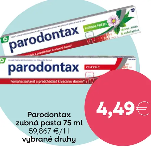 Parodontax zubná pasta