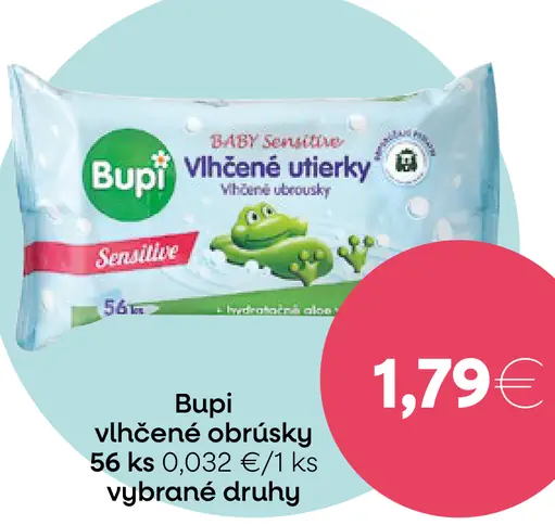 Bupi vlhčené obrúsky