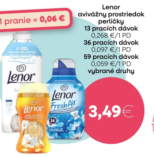 Lenor avivážny prostriedok