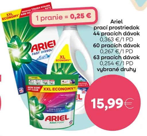 Ariel prací prostriedok