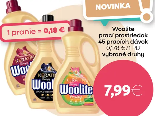 Woolite tekutý prací prostriedok