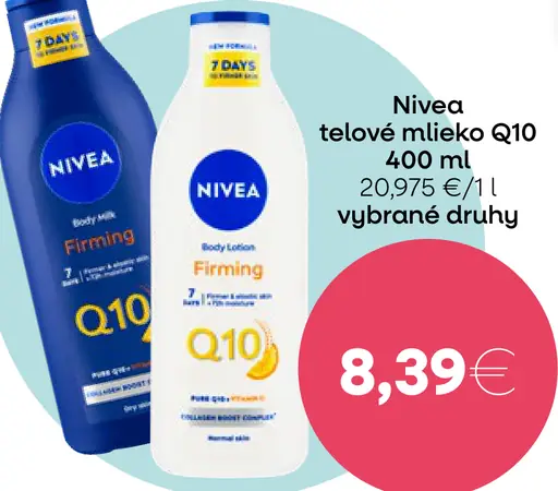 Nivea telové mlieko Q10