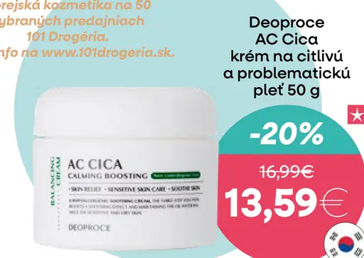 Deoproce AC CICA krém na citlivú a problematickú pleť