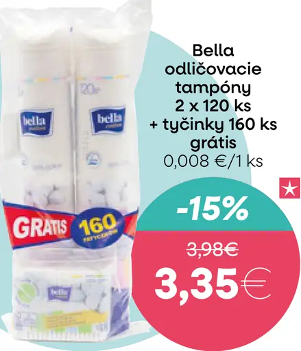 Bella odličovacie tampóny + tyčinky