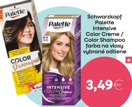 Schwarzkopf Palette Intensive Color Creme / Color Shampoo farba na vlasy