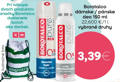 Borotalco dámske/pánske deo