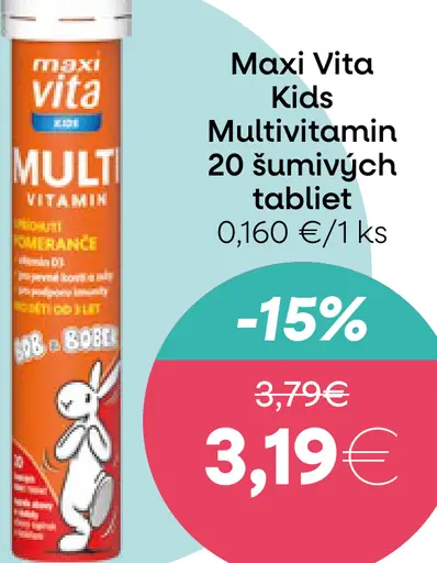 Maxi Vita Kids Multivitamin šumivé tablety