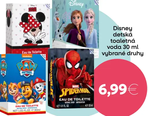 Disney detská toaletná voda