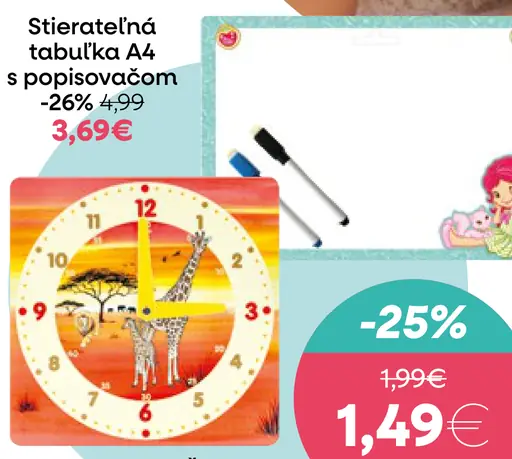 Školské papierové hodiny