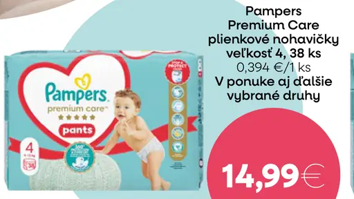 Pampers Premium Care plienkové nohavičky