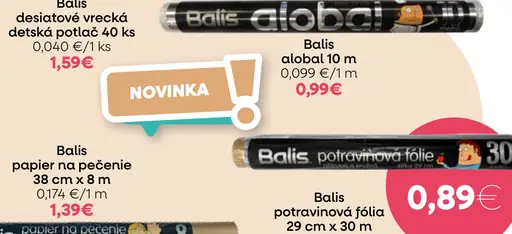 Balis desiatové vrecká