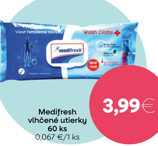 Medifresh vlhčené utierky