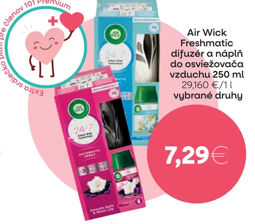 Air Wick Freshmatic difuzér a náplň do osviežovača vzduchu
