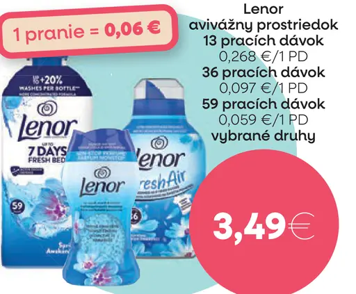 Lenor avivážny prostriedok
