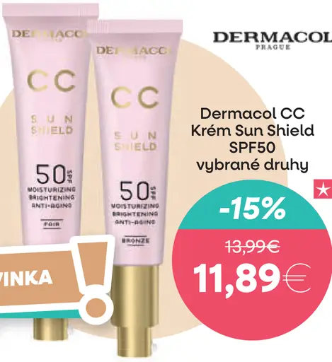 Dermacol CC Krém Sun Shield SPF50