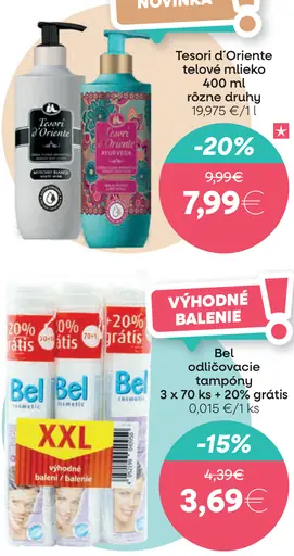 Tesori d'Oriente telové mlieko