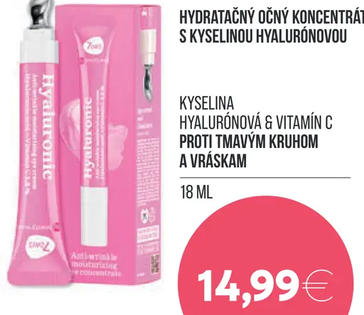7Days Hyaluronic hydratačný očný koncentrát s kyselinou hyalurónovou