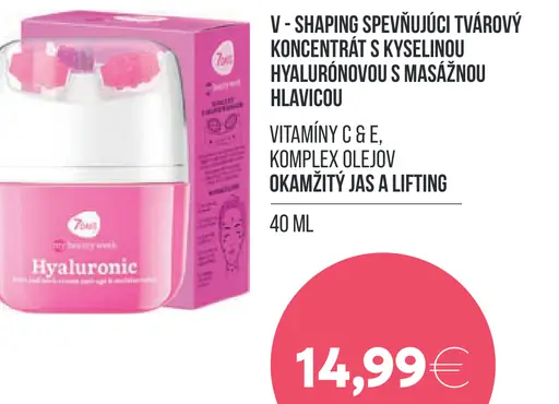 7Days Hyaluronic V-shaping spevňujúci tvárový koncentrát s kyselinou hyalurónovou