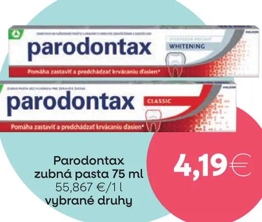 Parodontax zubná pasta