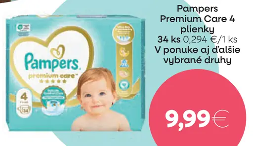 Pampers premium care plienky