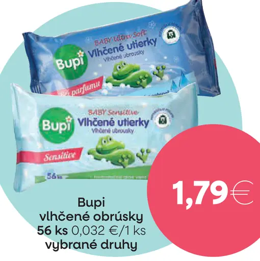 Bupi vlhčené obrúsky