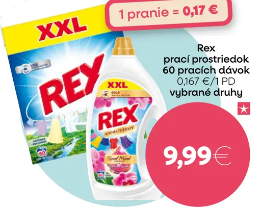 Rex prací prostriedok