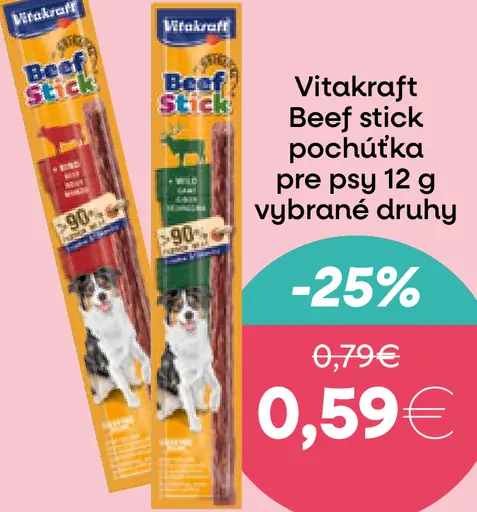 Vitakraft Beef stick pochúťka pre psy