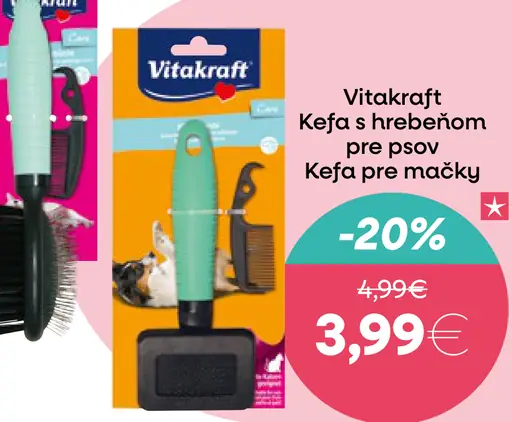 Vitakraft Keš a hrebeň pre psov Kefka pre mačky