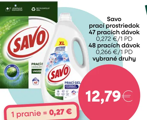 Savo prací prostriedok