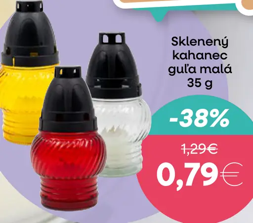 Sklenený kahance gula malá