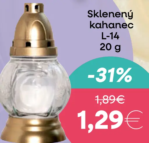 Sklenený kahance L4