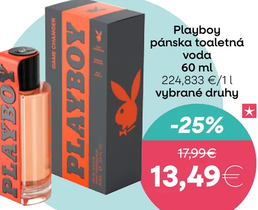 Playboy pánska toaletná voda
