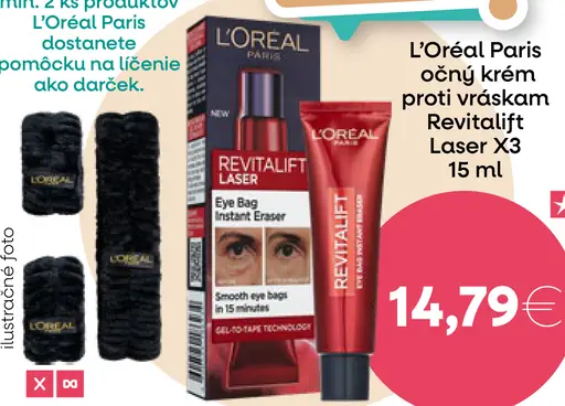 L'Oréal Paris očný krém proti vráskam Revitalift Laser X3
