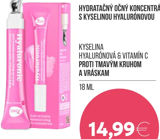 7Days Hyaluronic hydratačný očný koncentrát s kyselinou hyalurónovou