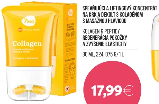 7Days Spevňujúci a liftingový koncentrát na krk a dekolt s kolagénom